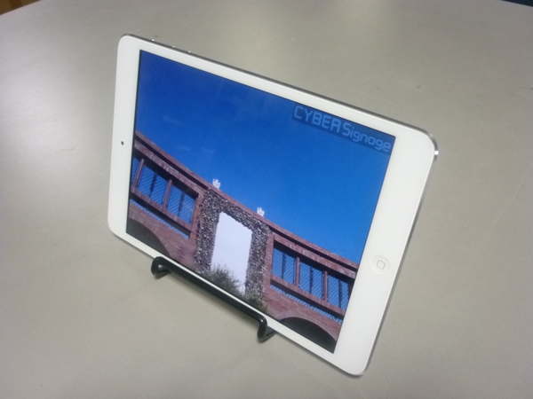iPad mini （第1世代）Wi-Fiモデルで使用してみました。 - （サイバーサイネージ）検証